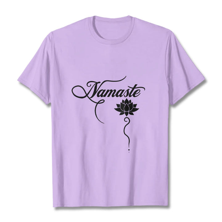 Camiseta Buddha Stones HELLO Hindi Lotus - Ciruela - 2XL - image 17