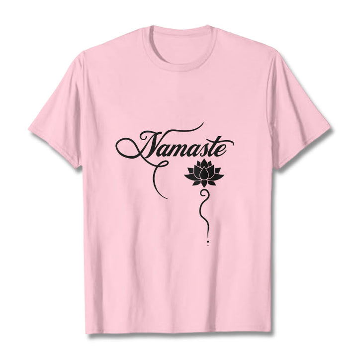 Camiseta Buddha Stones HELLO Hindi Lotus - Rosa claro - 2XL - image 13