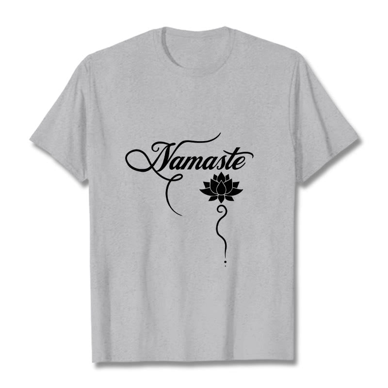 Camiseta Buddha Stones HELLO Hindi Lotus - Gris claro - 2XL - image 20