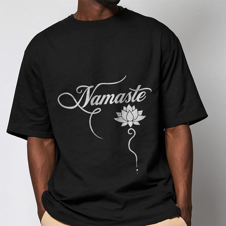 Camiseta Buddha Stones HELLO Hindi Lotus - image 4