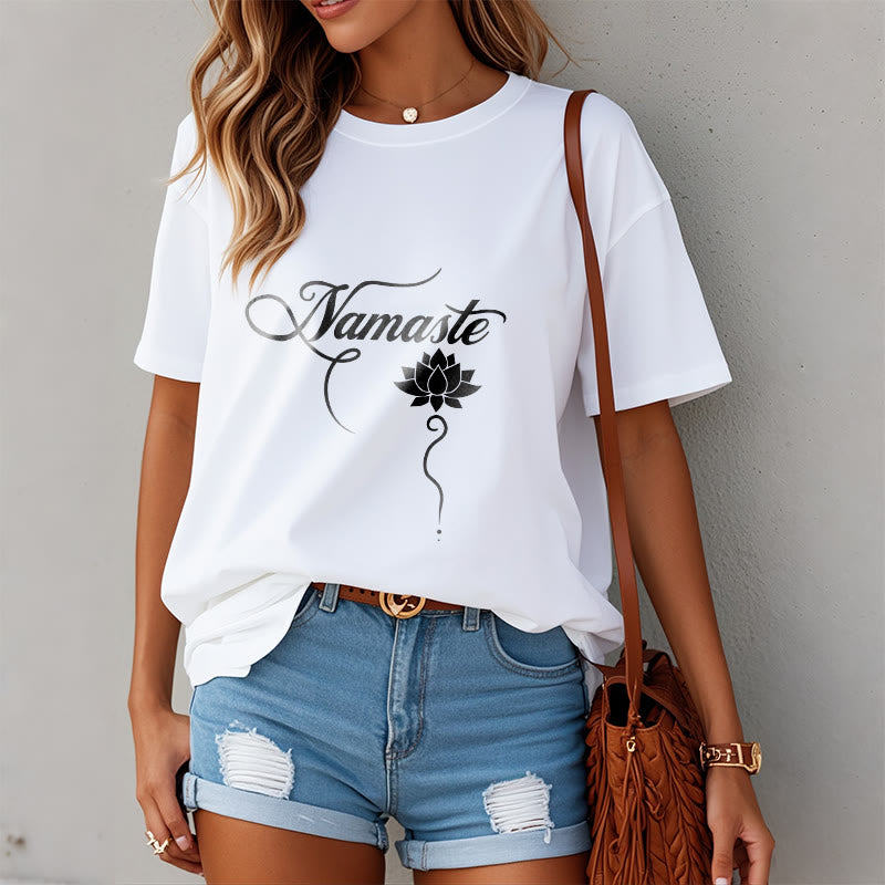 Camiseta Buddha Stones HELLO Hindi Lotus - image 10