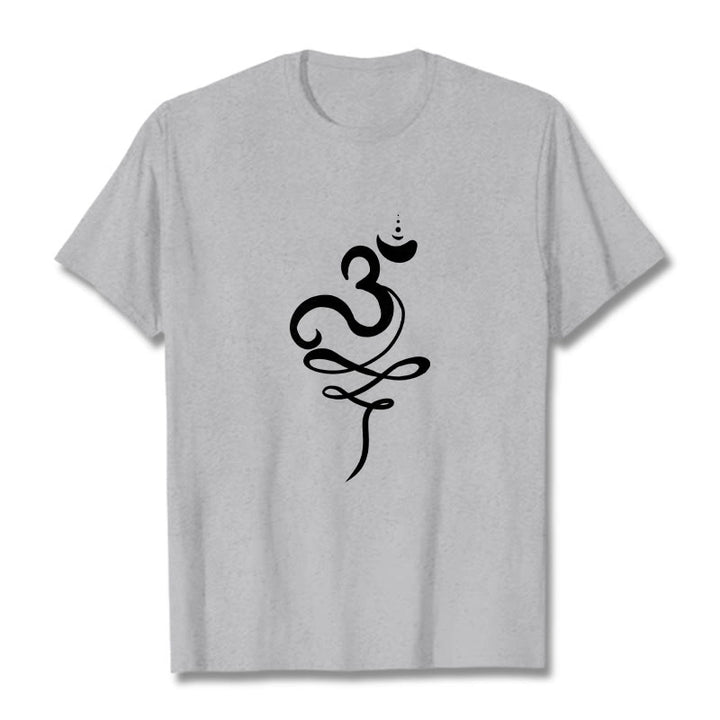 Camiseta Buddha Stones OM Sanskrit - Gris claro - 2XL - image 19