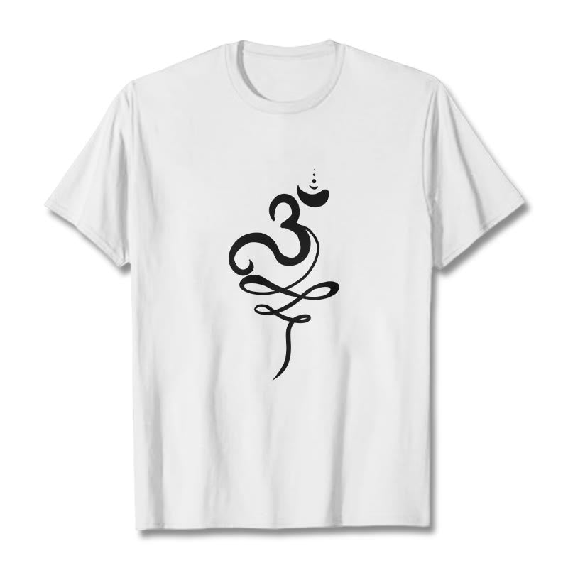 Camiseta Buddha Stones OM Sanskrit - Blanco - 2XL - image 5