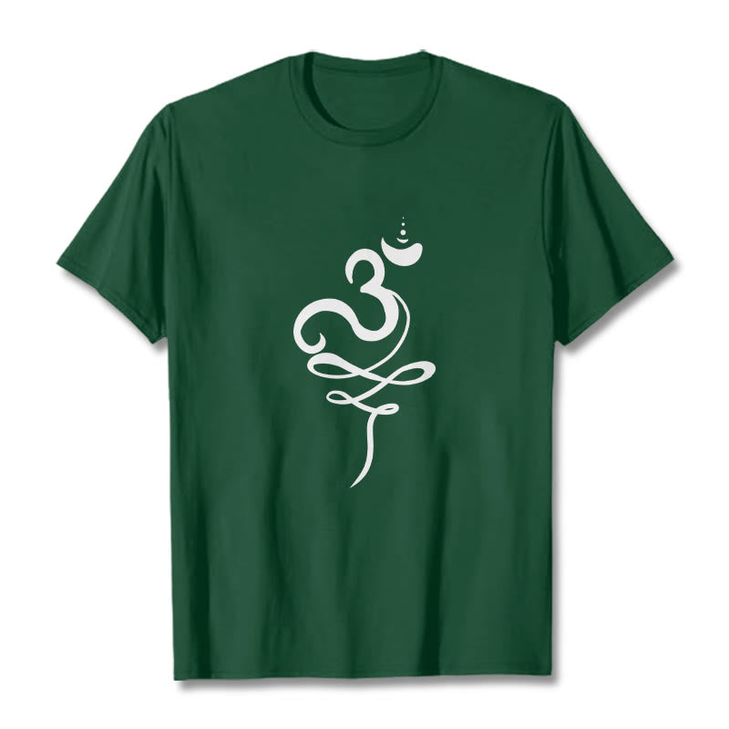 Camiseta Buddha Stones OM Sanskrit - Verde bosque - 2XL - image 10