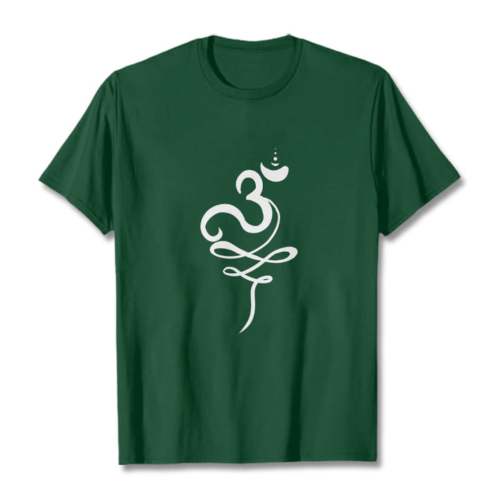 Camiseta Buddha Stones OM Sanskrit - Verde bosque - 2XL - image 10