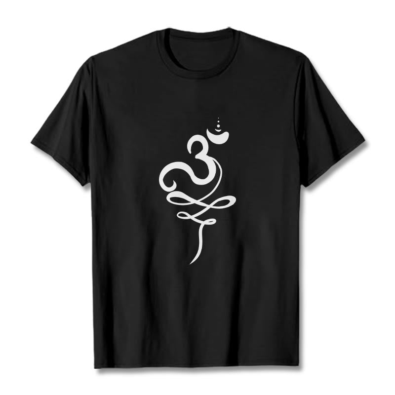 Camiseta Buddha Stones OM Sanskrit - Negro - 2XL - image 1