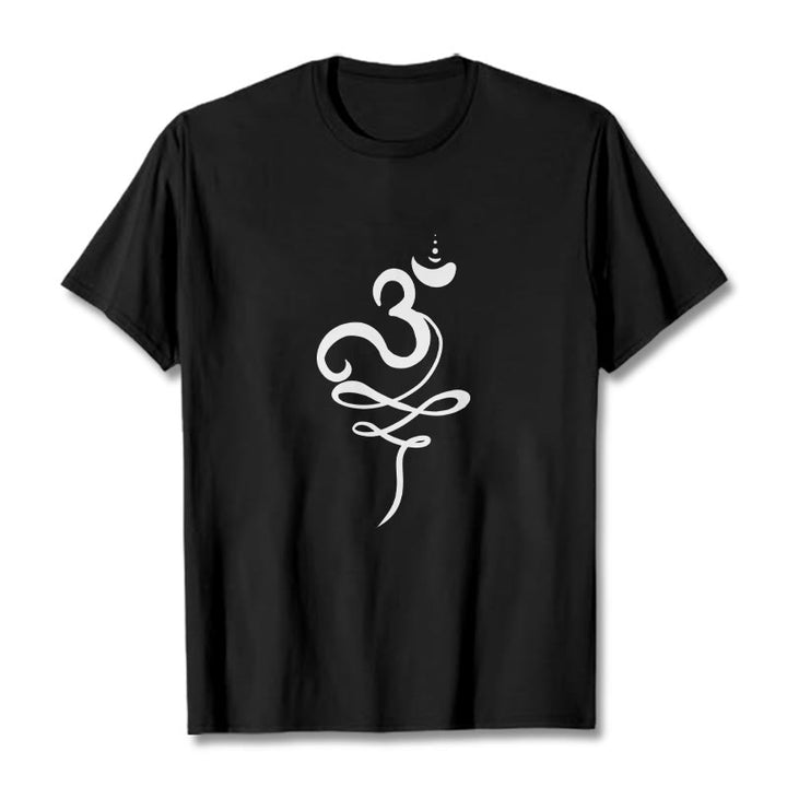 Camiseta Buddha Stones OM Sanskrit - Negro - 2XL - image 1