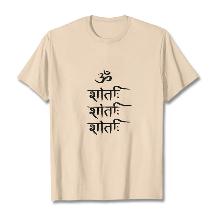 Camiseta con estampado sánscrito OM MANTRA de Buddha Stones - Sopa de mariscos - 2XL - image 11