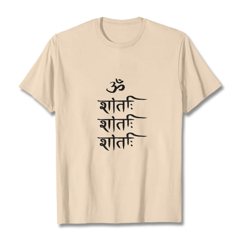Camiseta con estampado sánscrito OM MANTRA de Buddha Stones - Sopa de mariscos - 2XL - image 10