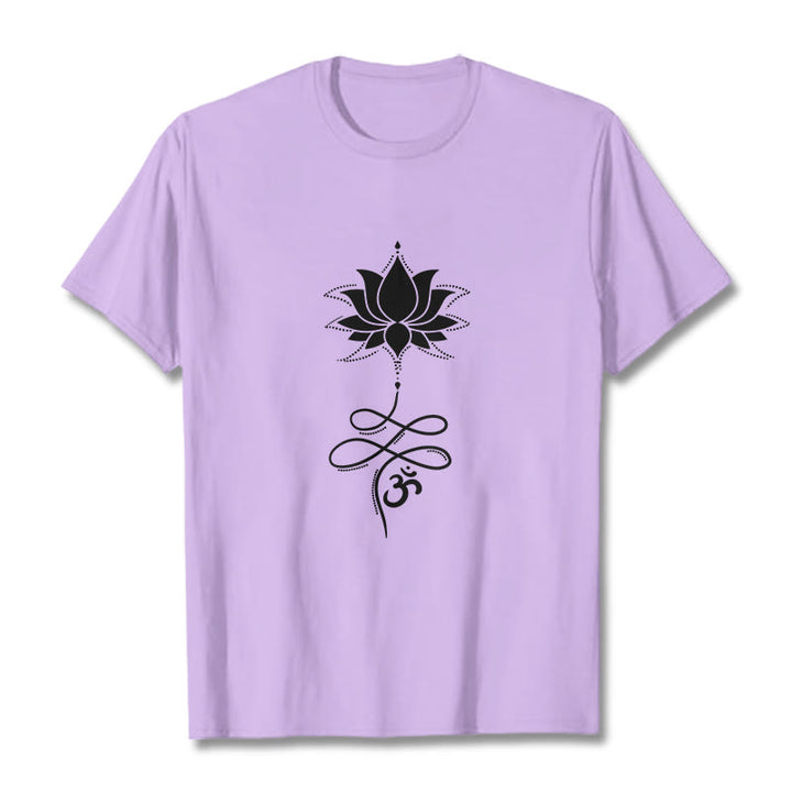 Camiseta sánscrita Buddha Stones Lotus OM - Ciruela - 2XL - image 16