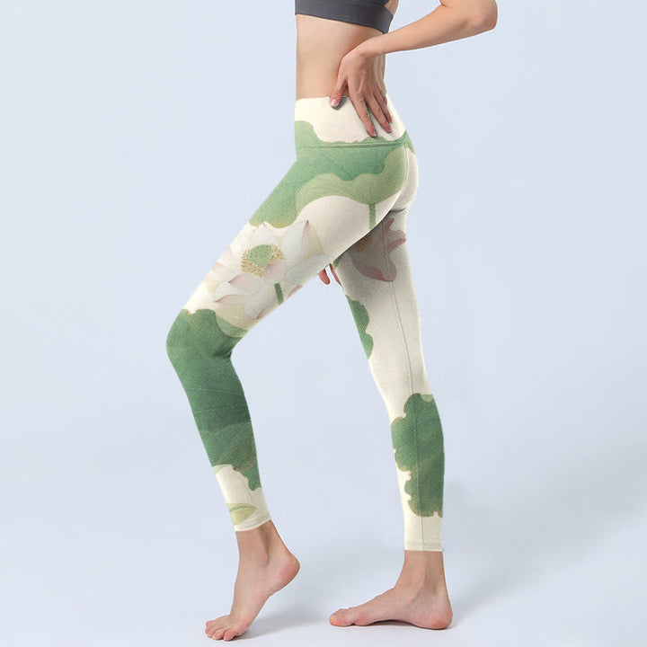 Leggings de yoga para mujer con estampado elegante de Buddha Stones - image 2