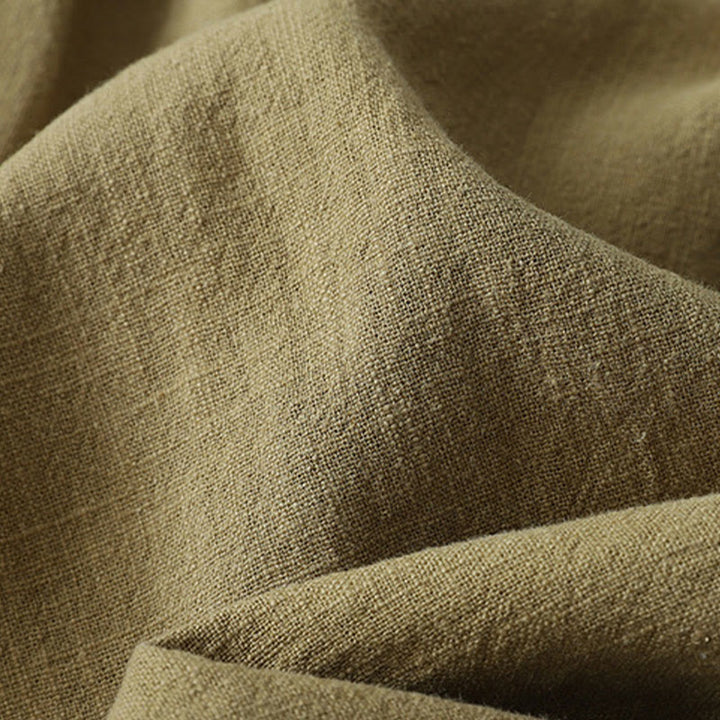 Pantalones casuales de pierna ancha de Buddha Stones con bolsillos para mujer, lisos y holgados, de longitud 7-8 - image 14