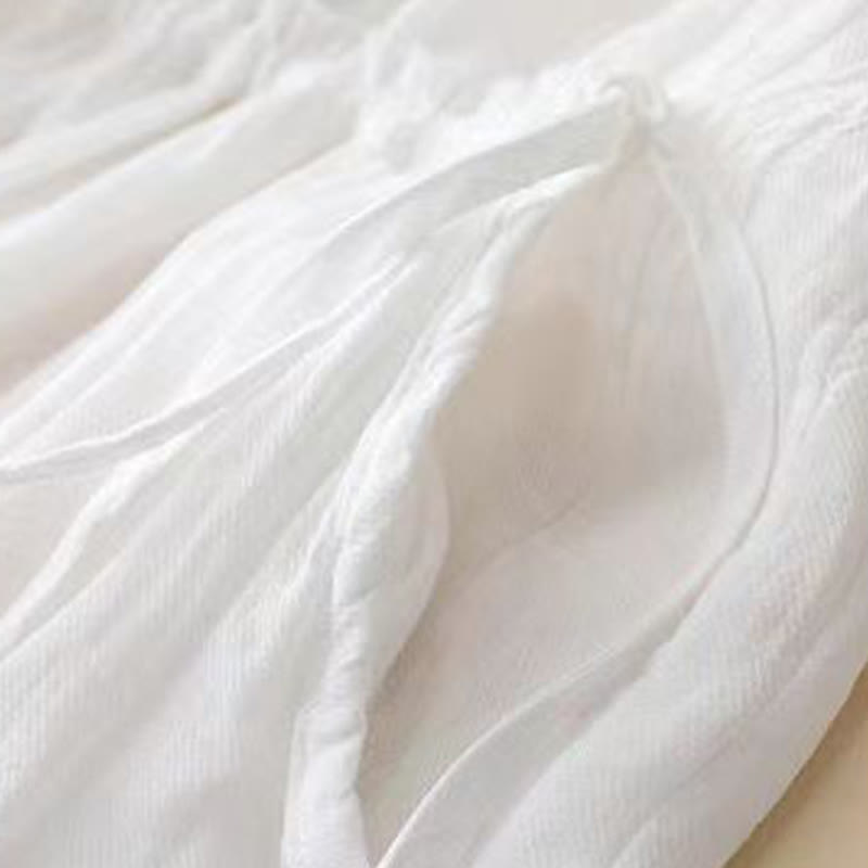 Vestido midi informal de acrílico sin mangas con bolsillos y cordón ajustable en la cintura, hecho a mano, con Buddha Stones - image 11