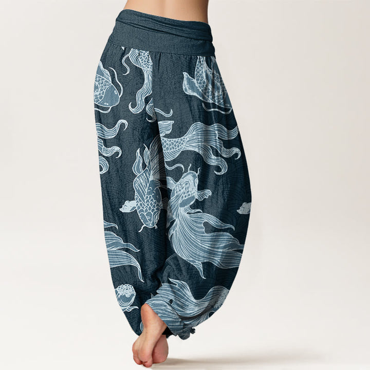 Pantalones harén con cintura elástica para mujer, diseño de Buddha Stones - image 2