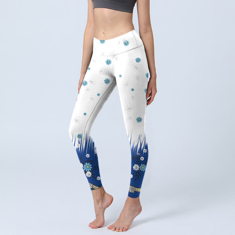 Leggings de yoga para mujer con estampado de Buddha Stones - Nieve - US18，UK/AU22，EU50 (4XL) - image 1