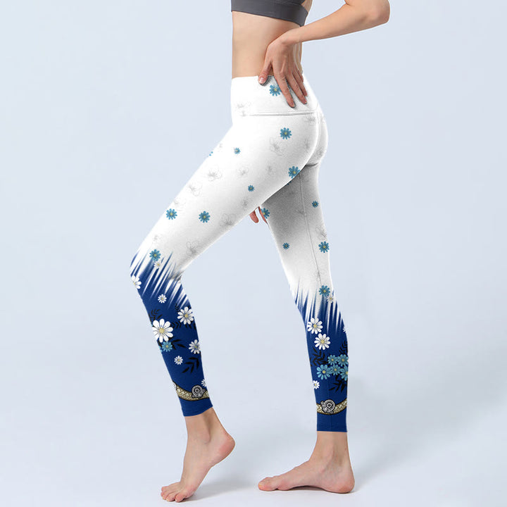 Leggings de yoga para mujer con estampado de Buddha Stones - image 2