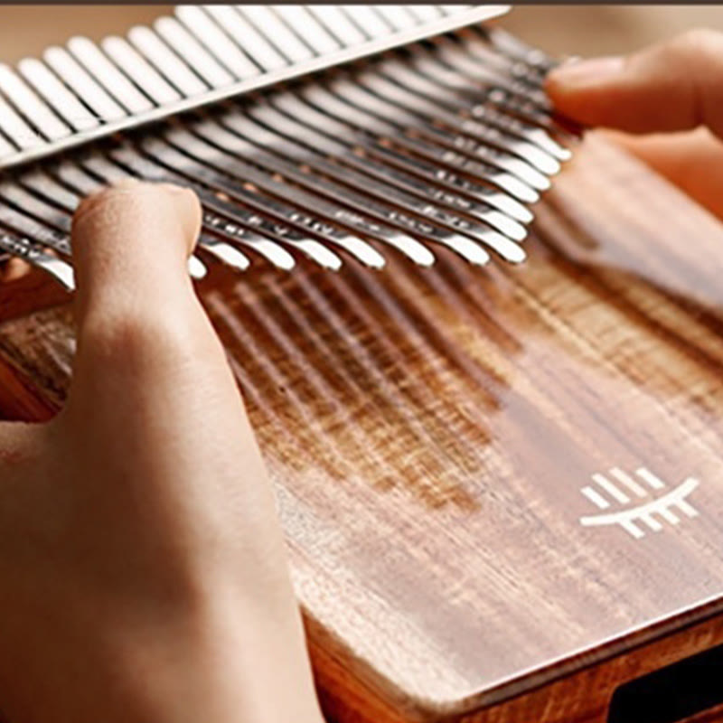Kalimba Buddha Stones de 21 teclas, piano de pulgar de madera de acacia, arce y sapeli, piano de dedo portátil