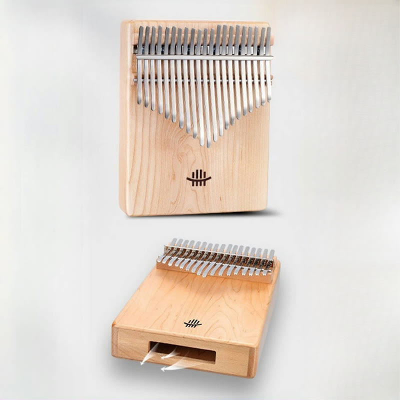 Kalimba Buddha Stones de 21 teclas, piano de pulgar de madera de acacia, arce y sapeli, piano de dedo portátil
