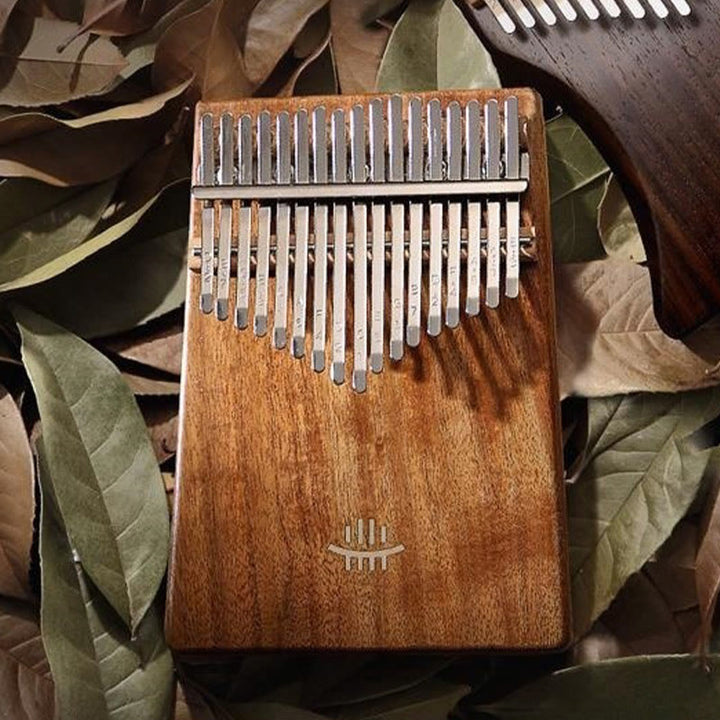 Kalimba Buddha Stones de 17 teclas, piano de pulgar de arce, acacia y madera de sapele, piano de dedo portátil