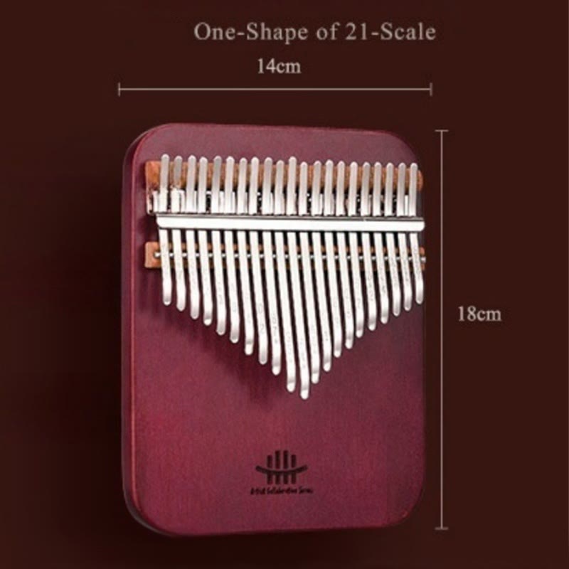 Kalimba Buddha Stones de 21 teclas, piano de pulgar de madera Peltogyne, piano de dedo portátil
