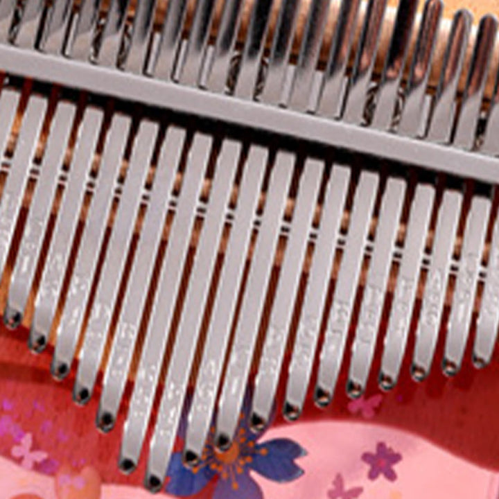 Kalimba Buddha Stones de 17/21 teclas, piano de pulgar de madera de haya y cerezo rosa, piano de dedo portátil
