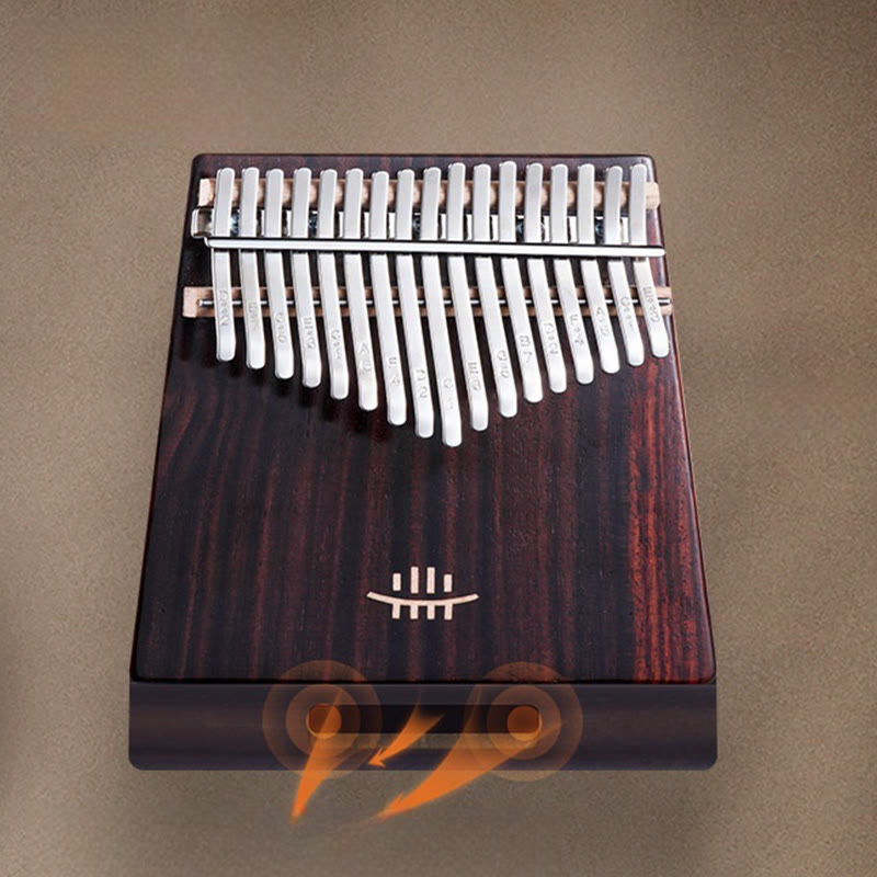 Piano de pulgar Kalimba de 21 teclas Buddha Stones, de nogal, portátil