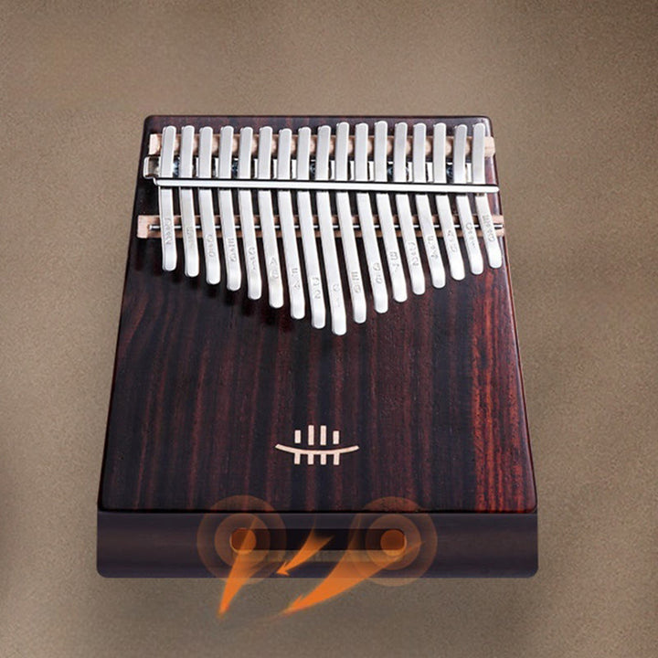 Piano de pulgar Kalimba de 21 teclas Buddha Stones, de nogal, portátil
