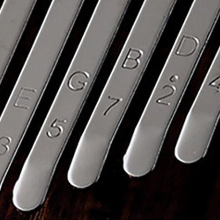 Piano de pulgar Kalimba de 21 teclas Buddha Stones, de nogal, portátil