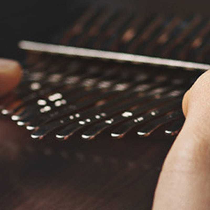 Piano de pulgar Kalimba de 21 teclas Buddha Stones, de nogal, portátil