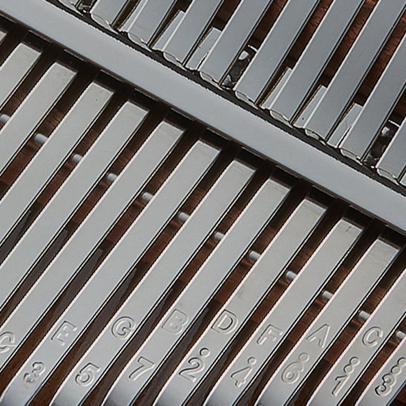 Piano de pulgar Kalimba de 21 teclas Buddha Stones, de nogal, portátil