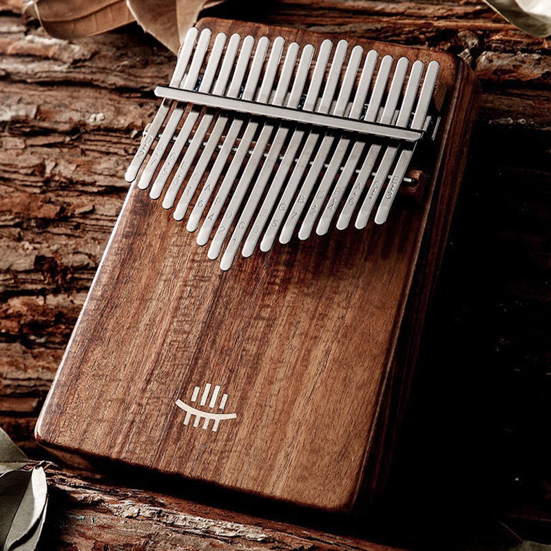 Piano de pulgar Kalimba de 21 teclas Buddha Stones, de nogal, portátil