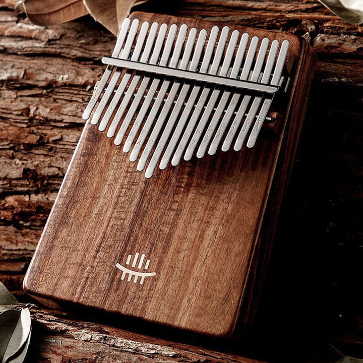 Piano de pulgar Kalimba de 21 teclas Buddha Stones, de nogal, portátil