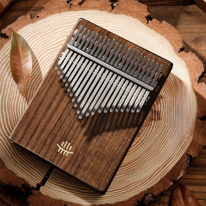 Piano de pulgar Kalimba de 21 teclas Buddha Stones, de nogal, portátil