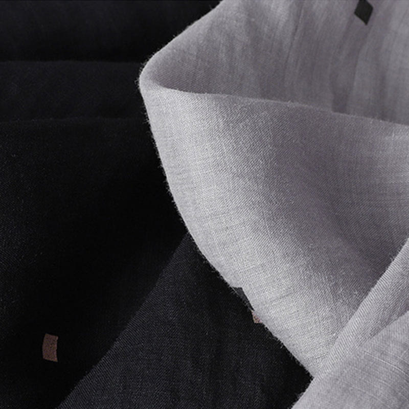 Pantalones anchos de lino y algodón para mujer con diseño de lunares de verano y bolsillos. - image 16