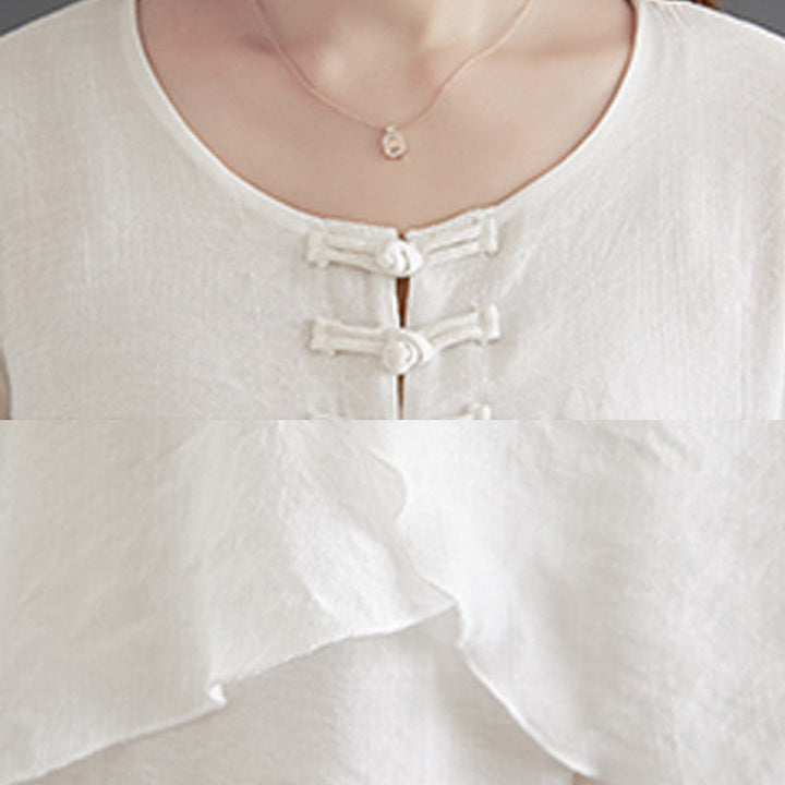 Conjunto de 2 piezas de camisa y pantalones de manga larga con diseño de rana china y botones de Buddha Stones, de algodón y lino, para meditación, zen y tai chi, para mujer. - image 17