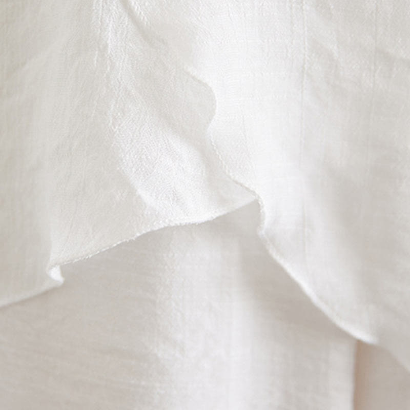 Conjunto de 2 piezas de camisa y pantalones de manga larga con diseño de rana china y botones de Buddha Stones, de algodón y lino, para meditación, zen y tai chi, para mujer. - image 12