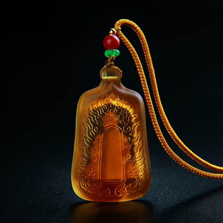 Collar con colgante de Buddha Stones, Buda de la Medicina Tibetana, cristal Liuli, compasión y serenidad. - image 12