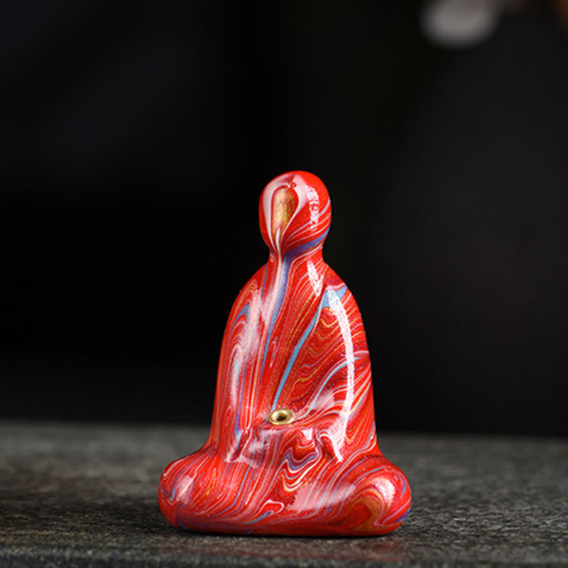Mini Buddha Stones de Buda, para decoración de incienso de la paz. - Rojo (color rojo aleatorio) - image 7