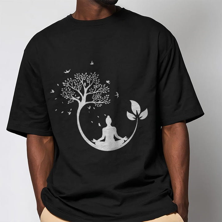Camiseta de algodón con estampado de Buddha Stones de Buda - image 8
