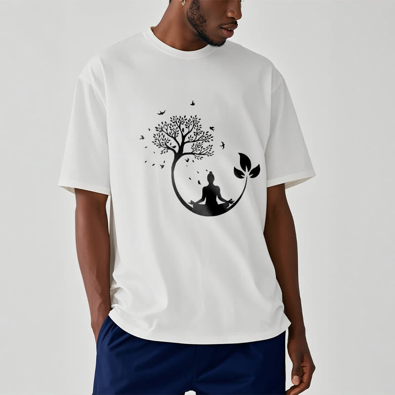 Camiseta de algodón con estampado de Buddha Stones de Buda - image 2