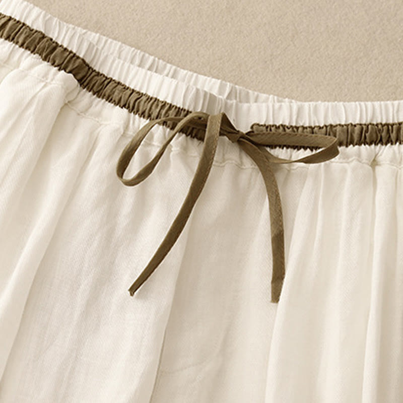 Pantalones harem de mujer con bolsillos, estampado Buddha Stones Vintage, color a juego, cordón ajustable y estampado casual de verano. - image 1