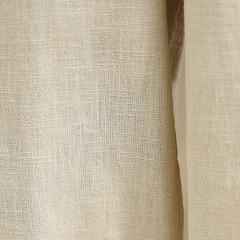 Pantalones Buddha Stones de lino y algodón para mujer, informales, de uso diario, con diseño sencillo y liso, con bolsillos - image 9