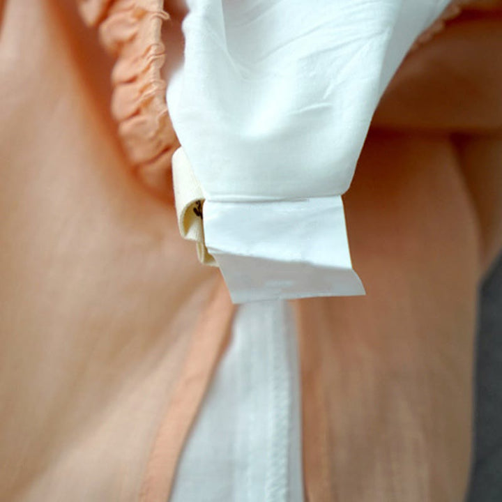 Pantalones casuales de pierna ancha con bolsillos y abertura de ramio, de Buddha Stones, para mujer, de largo 7-8 - image 9