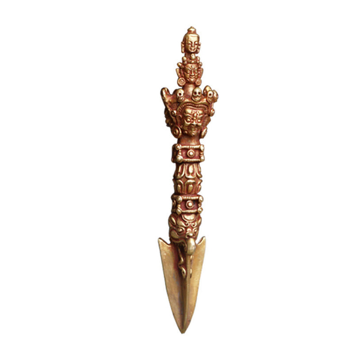Buddha Stones hechas a mano, pequeñas, Nepal, Vajra Dorje, fuerza, cobre, metal, decoración