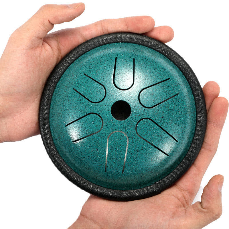 Tambor de lengüeta de acero Buddha Stones, para meditación, yoga, sanación sonora, 6 notas, 5,5 pulgadas