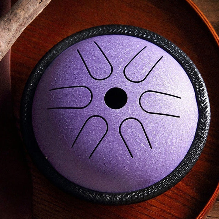 Tambor de lengüeta de acero Buddha Stones, para meditación, yoga, sanación sonora, 6 notas, 5,5 pulgadas