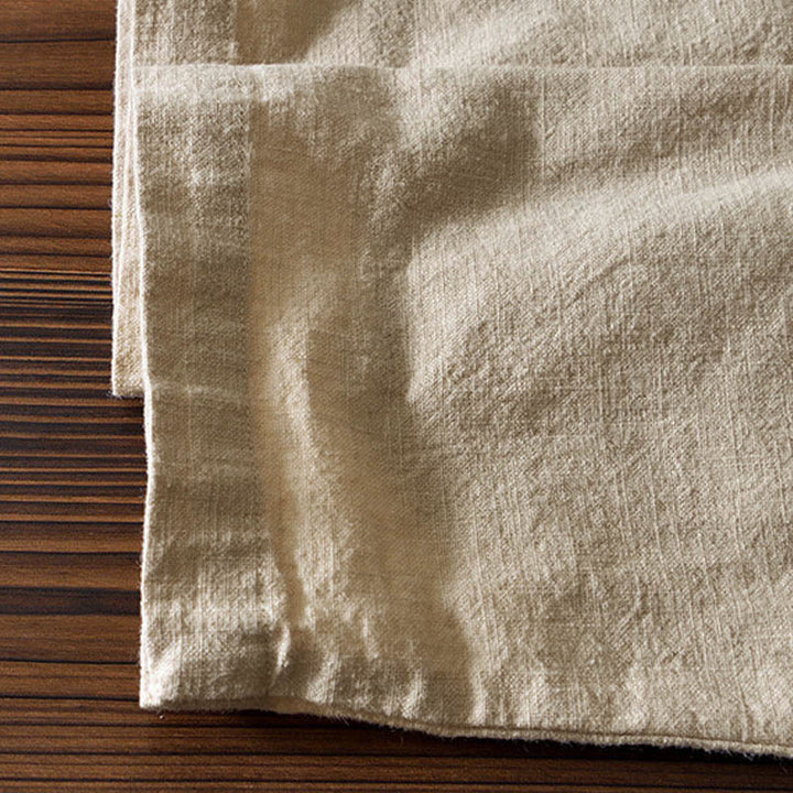 Traje chino Tang de algodón y lino con botones de rana y Buddha Stones para hombre, chaqueta y camisa con bolsillos - image 27