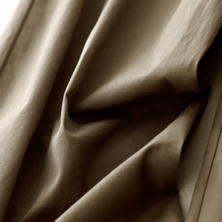 Pantalones de algodón de pierna ancha para mujer con diseño de botones, estilo vintage casual y bolsillos, con estampado de Buddha Stones - image 10