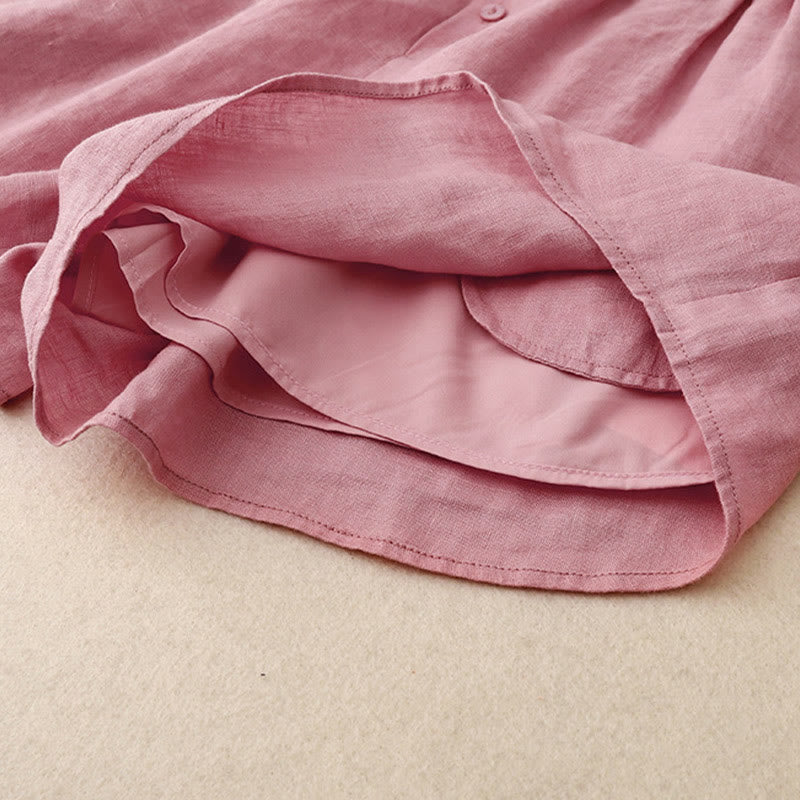 Conjunto de verano de 2 piezas con estampado de Buddha Stones: camiseta de manga larga, top y shorts lisos para mujer, ropa de meditación con bolsillos. - image 13