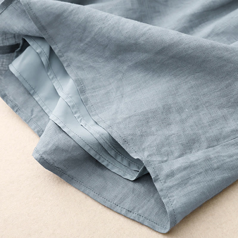 Conjunto de verano de 2 piezas con estampado de Buddha Stones: camiseta de manga larga, top y shorts lisos para mujer, ropa de meditación con bolsillos. - image 27